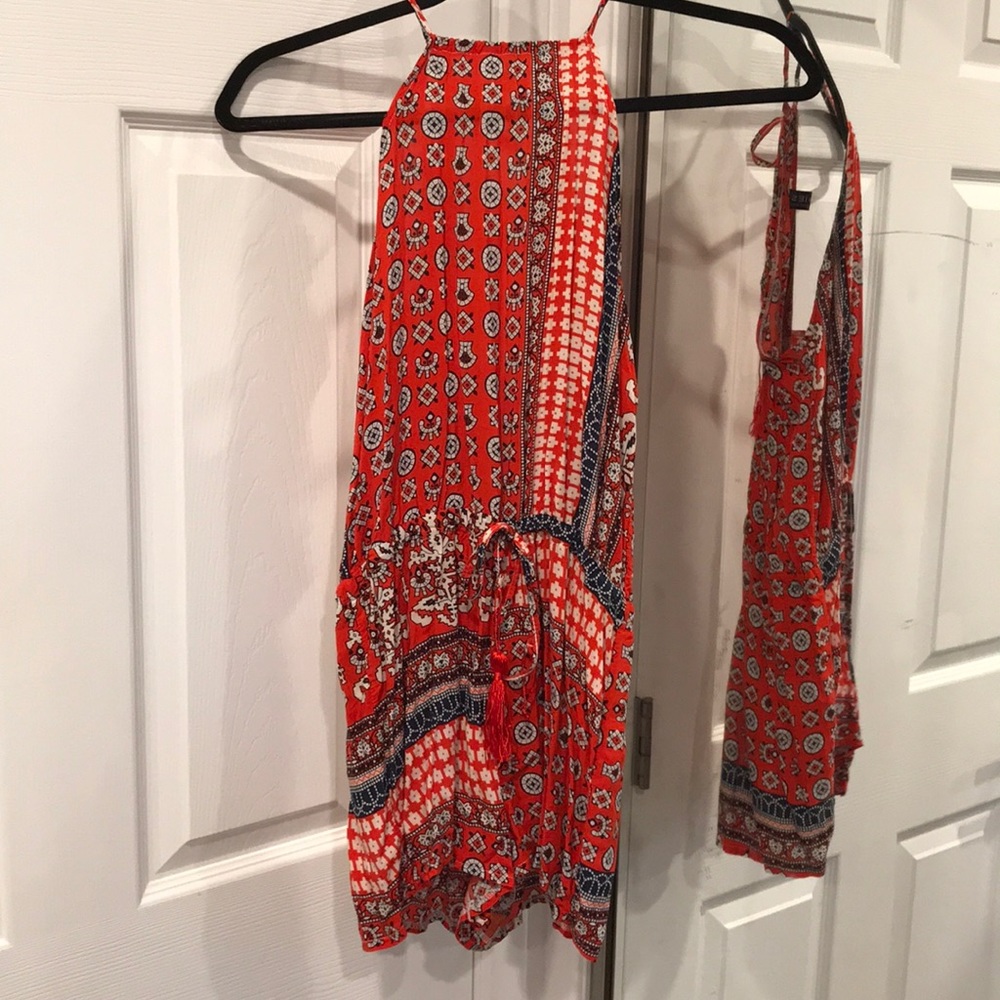 Patterned romper